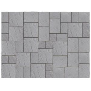 10.22 m² Abbey Paving Patio Kit - Graphite 
