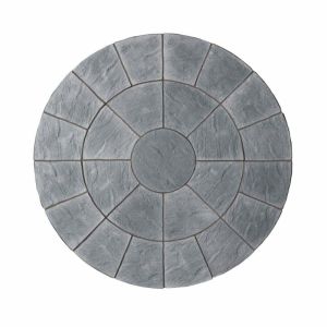 2.4mtr Abbey Paving Circle Kit - Graphite 