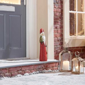 Comet Red Father Christmas with LED Tree - 51cm