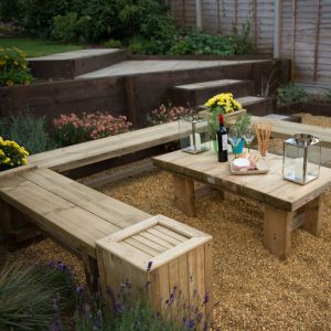 Hartwood 1.2m Double Sleeper Bench