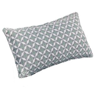 MZ Outdoor Sunbrella Fabric Bolster Cushion - Pack Of 2 - Mosaic Glacier