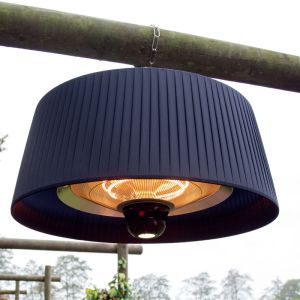 MZ Lyra Hanging Electric Patio Heater - 1800W - Charcoal