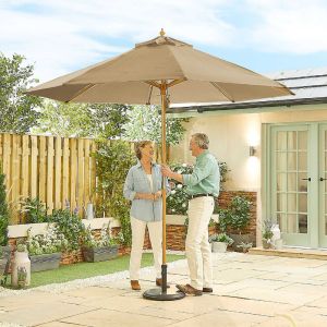 Juno Wooden Parasol - 3m Round