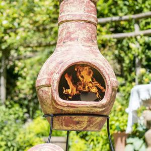 La Hacienda Copper Banded Chimenea - Large 