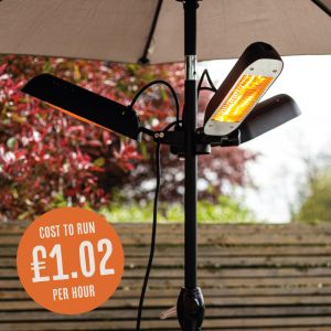 La Hacienda Folding Parasol Heater 