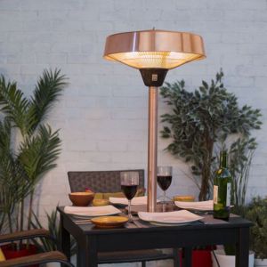 La Hacienda Tabletop Halogen Electric Heater - Copper 