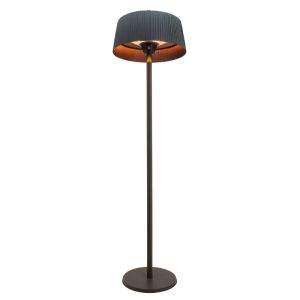 MZ Lyra Freestanding Electric Patio Heater - 2100W - Charcoal 
