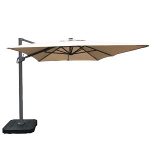MZ Atlas Rectangular Cantilever Parasol - Beige 