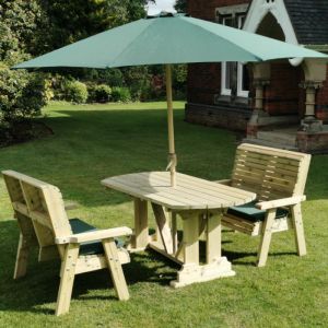 Moorvalley Ergo 4 Seater Rectangular Bench Dining Set