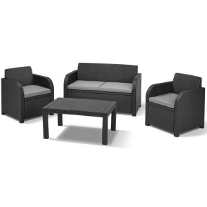 Norfolk Oklahhoma 4 Seater Resin Lounge Set 
