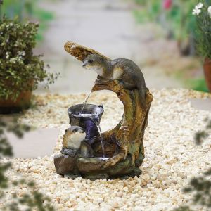 La Hacienda Otters Element Water Feature Inc LEDS 