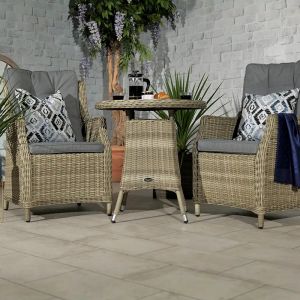 RC Wentworth 2 Seater Highback Comfort Rattan Bistro Set