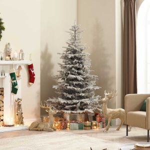 Vixen Calgary Fir Slim Artificial Christmas Tree - Frosted Grey - 7ft