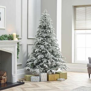 Vixen Noble Pine Snowy Artificial Christmas Tree - 7ft