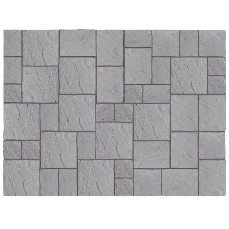 10.22 m² Abbey Paving Patio Kit - Graphite