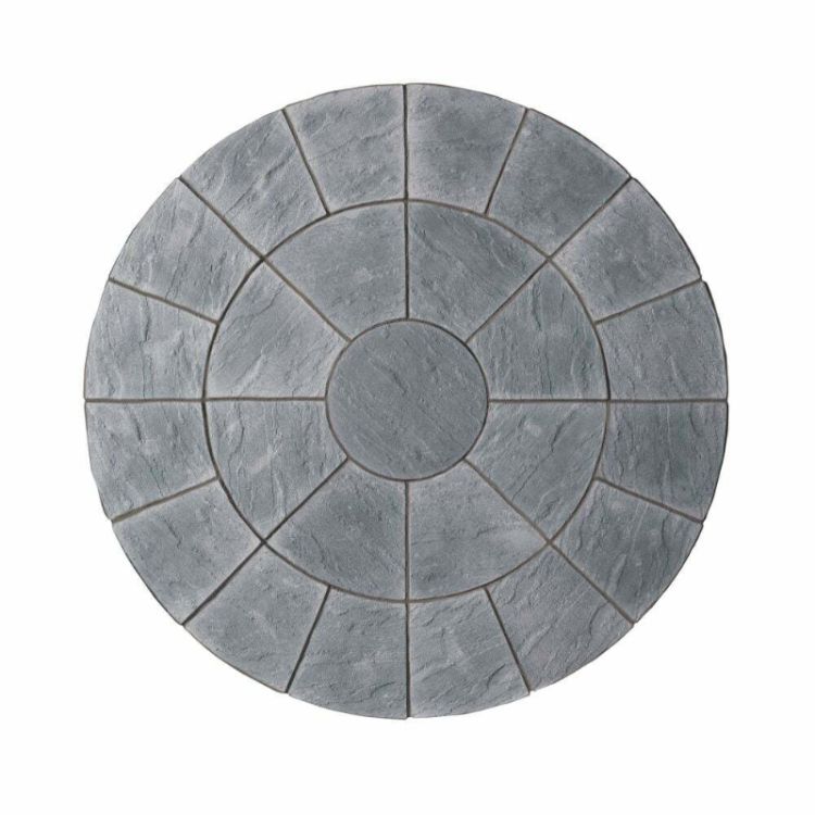 2.4mtr Abbey Paving Circle Kit - Graphite