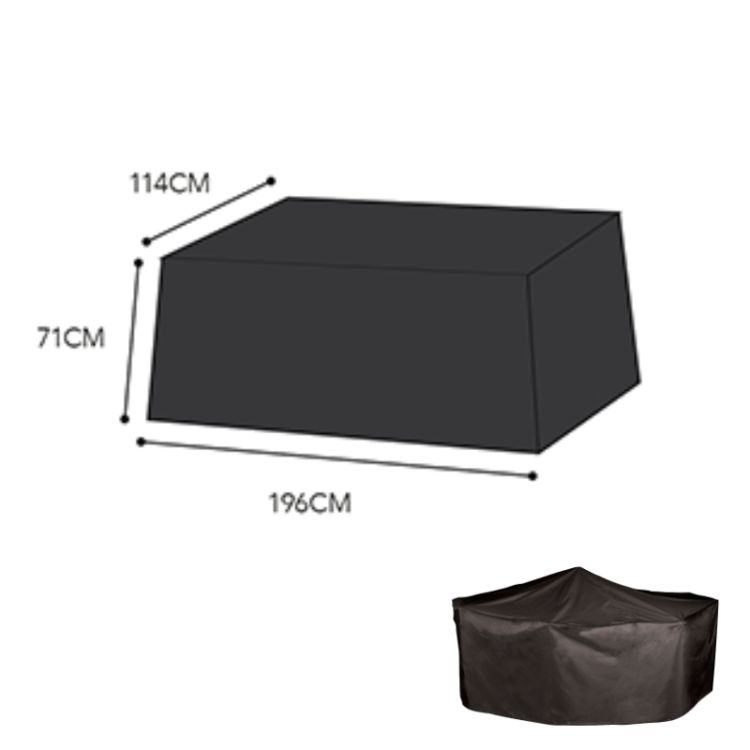 Classic Protector 5000 Rectangular Table Cover - 8 Seat - Black