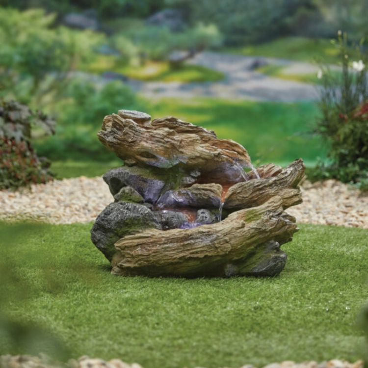 La Hacienda Bubbling Brook Water Feature Inc LEDS