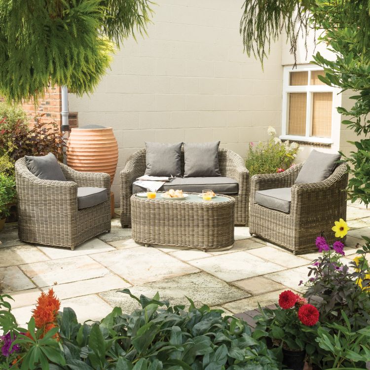 Bunbury Rattan Sofa Set - Natural Weave