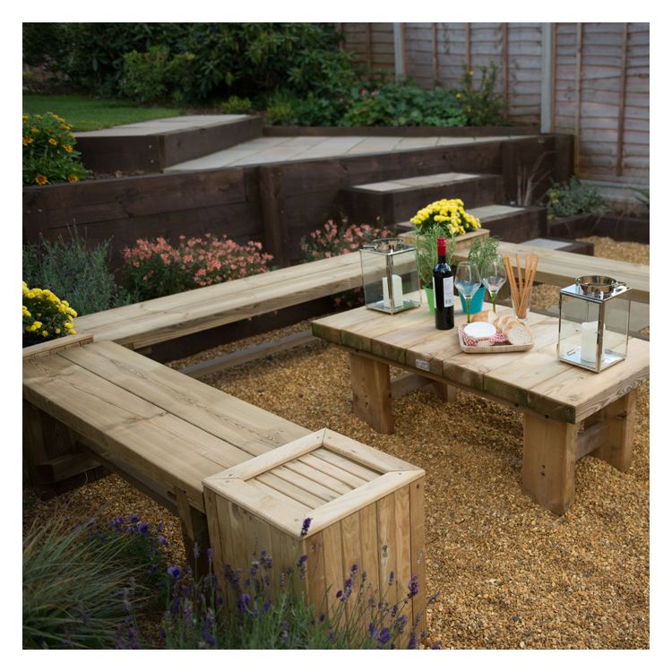 Hartwood 1.2m Double Sleeper Bench