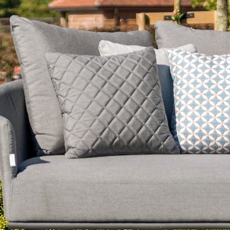 MZ Fabric Scatter Quilted Cushion - Mosaic Glacier