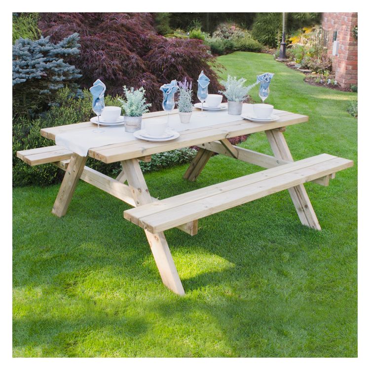Hartwood Large Rectangular Picnic Table