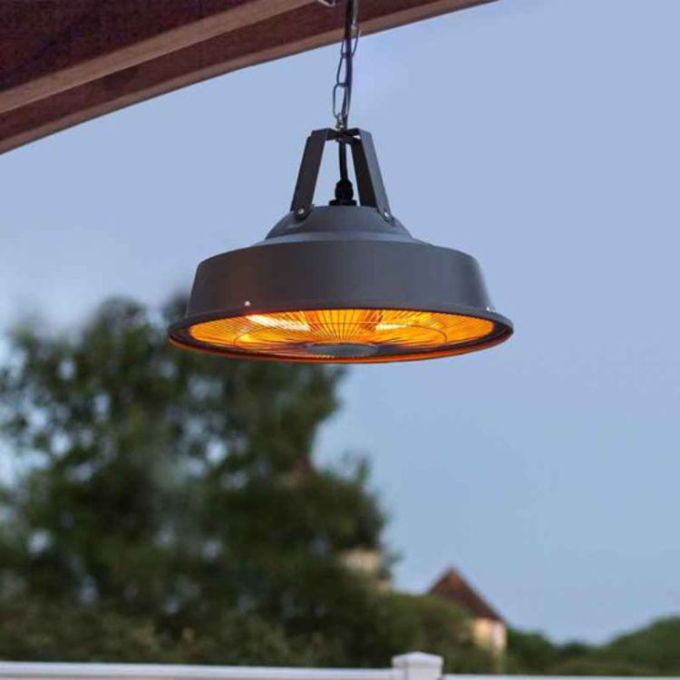 La Hacienda Grey Retro Hanging Heater