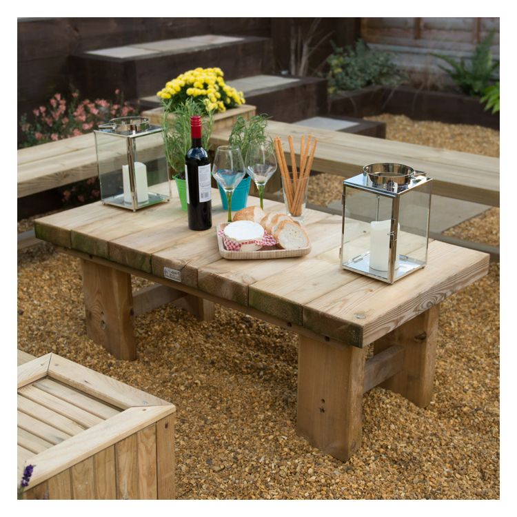 Hartwood Large Low Sleeper Garden Table