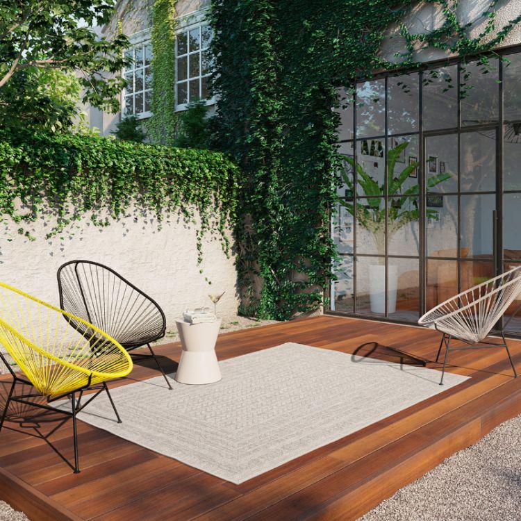 Milan Grey Indoor/Outdoor Rug - 200x290cm