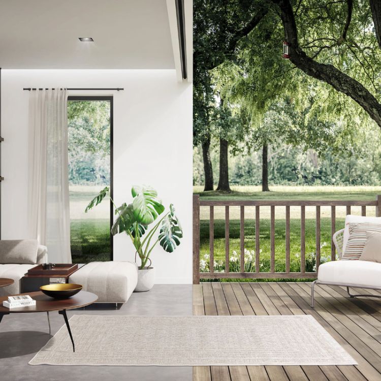 Milan Silver Indoor/outdoor Rug - 200x290cm