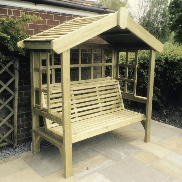 Moorvalley 3 Seater Classic Trellis Arbour