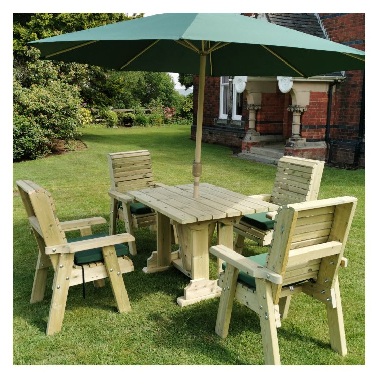 Moorvalley Ergo 4 Seater Rectangular Dining Set