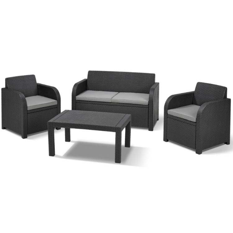 Norfolk Oklahhoma 4 Seater Resin Lounge Set 
