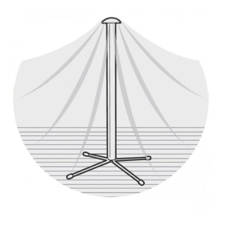 Oren Table Top Centre Water Shedding Pole