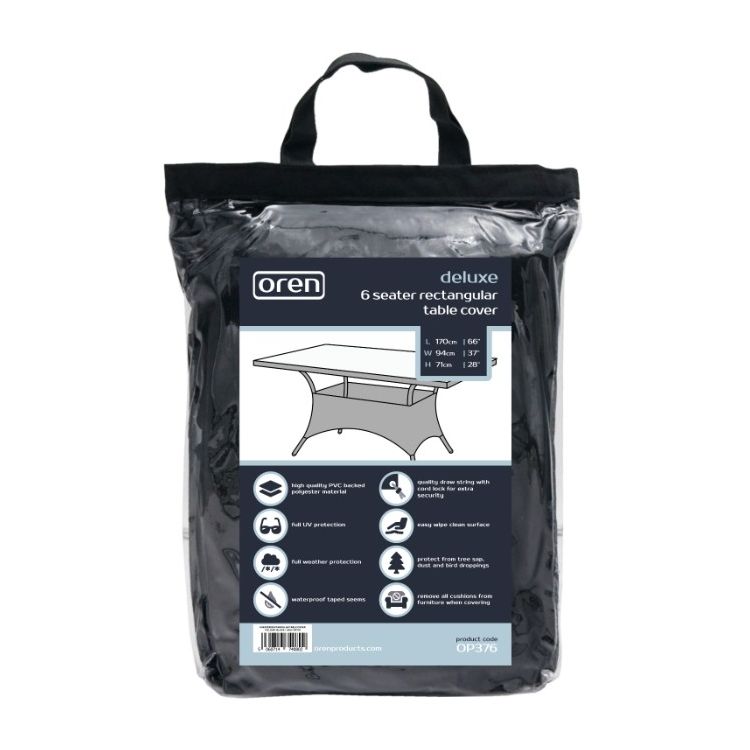 Oren Deluxe - 6 Seater Rectangular Table Cover - 170cm