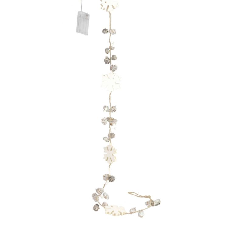 Osbourne LED Snowflake & Pinecone Christmas Garland 