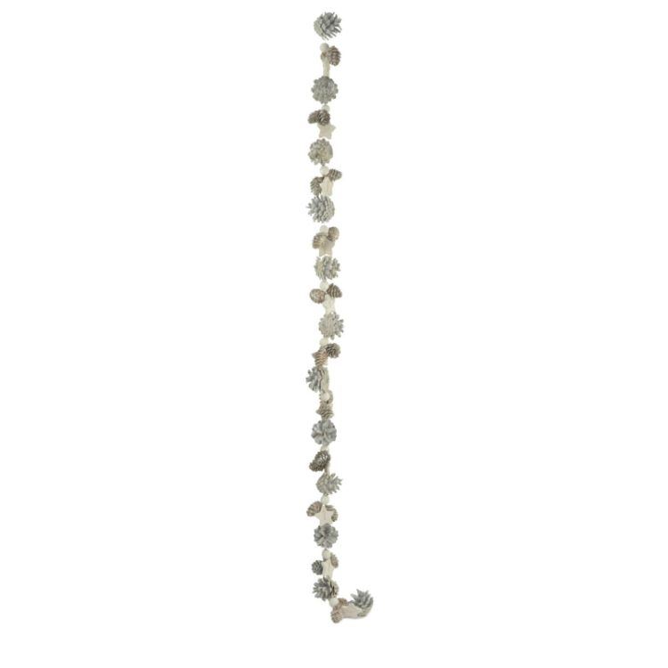 Osbourne White Pinecone & Star Christmas Garland 
