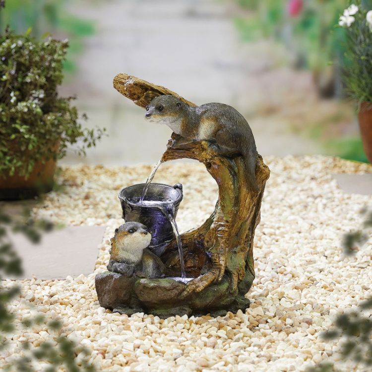 La Hacienda Otters Element Water Feature Inc LEDS 