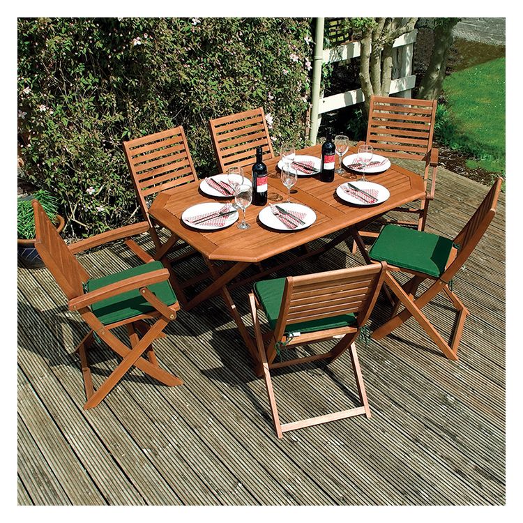 Plumley Garden Dining Set - Green