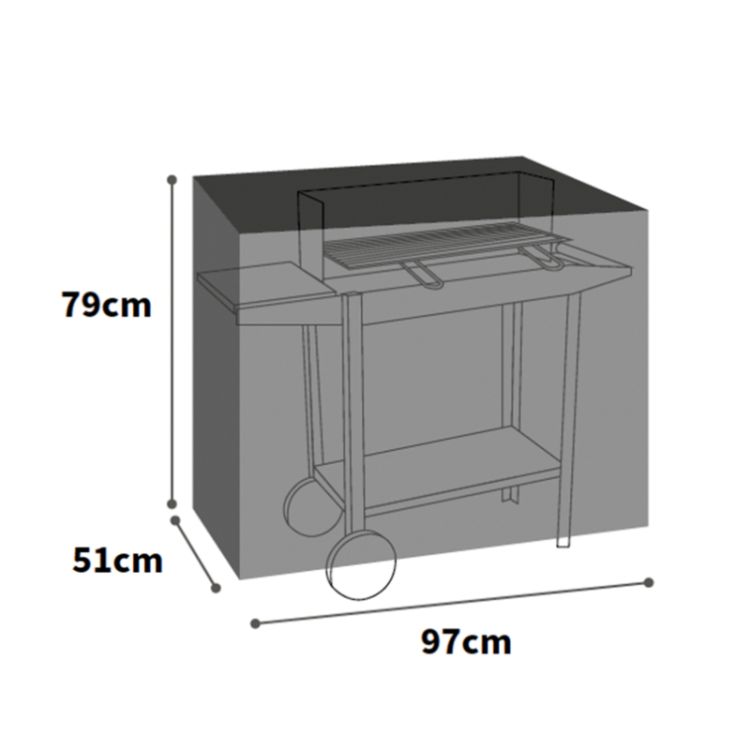 Ultimate Protector Trolley Barbecue Cover - Charcoal