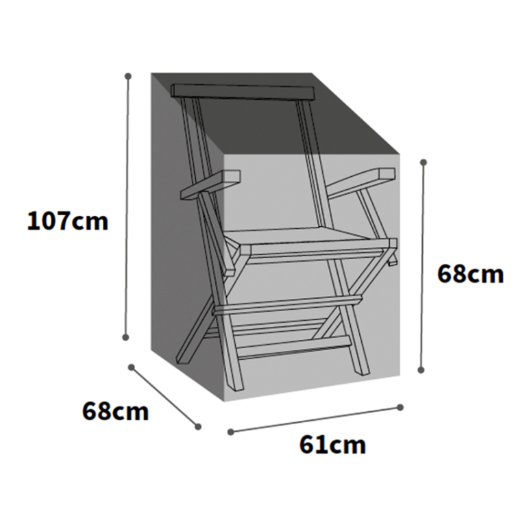 Ultimate Protector Stacking Chair Cover - Charcoal