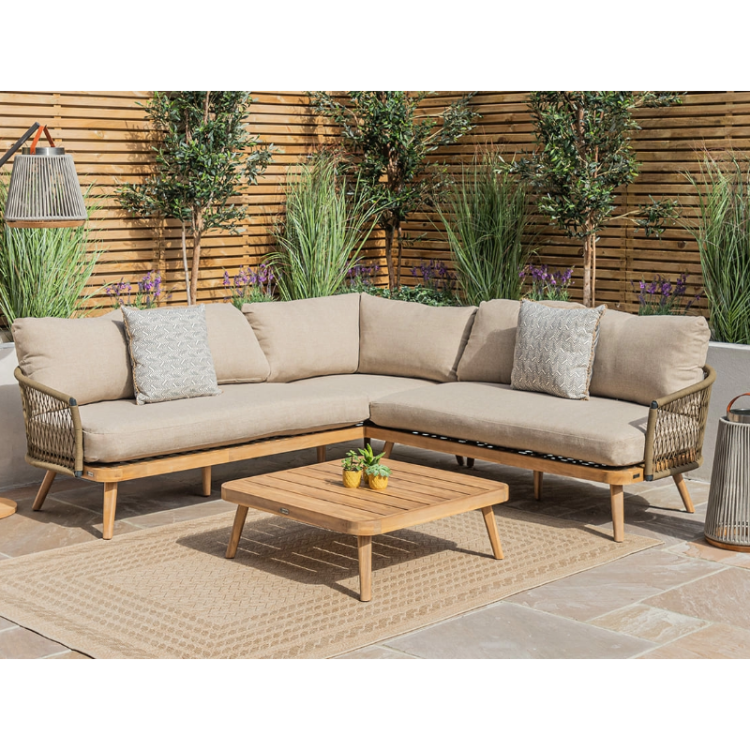 MZ Bali 5 Seater Rope Corner Sofa Set