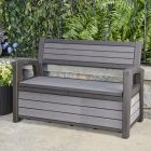 Norfolk 227L Resin Storage Bench - Grey 