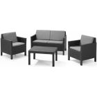Norfolk Chicago 4 Seater Resin Lounge Set 