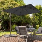 Shoebill Alu-Steel 2.5m Cantilever Parasol - Black